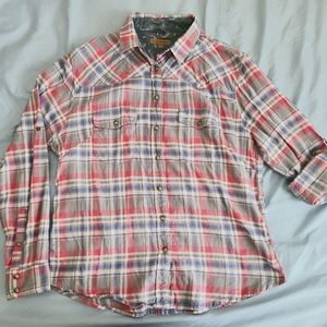 Grey and Pink Flannel